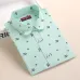 Dioufond Women Cherry Blouses Long Sleeve Shirt Turn Down Collar Floral Blouse Plus Size 5XL Women Vintage Cotton Shirt
