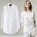 Elegant Long Blouse White Shirt Women Ladies Office 100% cotton Shirts Casual Cotton Blouse Fashion Blusas Femininas 0.24