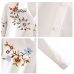 Embroidery White Cotton Shirt 2019 Autumn New Fashion Women Blouse Long Sleeve Casual Tops Loose Shirt Blusas Feminina plus size