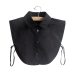 Fashion Korean Style Doll Collar Vintage Elegant Women's Fake Half Shirt Detachable Blouse  JL