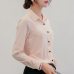 Female Blusas Spring Autumn Blouse Office Lady Slim Pink Shirts Women Blouses Leisure Long Sleeve Plus Size Tops Casual Shirt