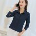 Female Blusas Spring Autumn Blouse Office Lady Slim Pink Shirts Women Blouses Leisure Long Sleeve Plus Size Tops Casual Shirt