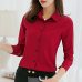 Female Blusas Spring Autumn Blouse Office Lady Slim Pink Shirts Women Blouses Leisure Long Sleeve Plus Size Tops Casual Shirt