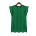 Hot Sale Fashion Womens Casual Loose Chiffon Ruffles Shirt Sleeveless Elegant Blouse Female Shirt Tops Mujer Blusas Femme 45