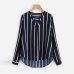 ISHOWTIENDA Women Blouses 2019 Polka Striped Print  Long Sleeve V-Neck Women Shirts Ladies Blouses  Tunique Femme Female Blusas