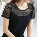 Jeseca New Women Clothing Chiffon Blouse Lace Crochet Female Korean Shirts Ladies Blusas Tops Shirt White Blouses slim fit Tops