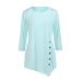 Korea Summer women's O-Neck Shirts Casual Long Sleeve Button ladies Tops solid Tunic Chiffon Blouse Female Tops Blusas Plus Size