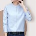 Long Sleeve White Blue Womens Oxford Shirts Plus Size 2019 New Casual Woman Office Blouse Female Wear High Quality Ladies Tops