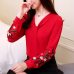 Long sleeve chiffon women blouse shirt fashion woman blouses 2019 office lady shirt women tops blusas feminine blouses 0547 30