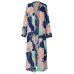 MoneRffi Women Summer Chiffon Kimono Cardigan Long Sleeve Floral Print Blouses Loose Boho Blusa Shirts Plus Size Shirt 2019