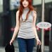 New Women Summer Autumn Sleeveless Solid Color Tops & Tees Cotton Tanks Tops Women Blouses Shirts Lady Vest 10 colors