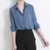 New Women's Shirt Classic Chiffon Blouse Female Plus Size Loose Long Sleeve Casual Shirts Lady Simple Style Tops Clothes Blusas