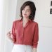 New Women's Shirt Classic Chiffon Blouse Female Plus Size Loose Long Sleeve Casual Shirts Lady Simple Style Tops Clothes Blusas