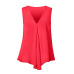 Plus Size S-6XL Women Chiffon Blouses Sexy Sleeveless V Neck Shirt Fashion Summer Ladies Tees Tops Blusas Femininas