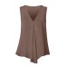 Plus Size S-6XL Women Chiffon Blouses Sexy Sleeveless V Neck Shirt Fashion Summer Ladies Tees Tops Blusas Femininas