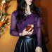 Sexy Shining See Through Mesh Blouse Elegant Women Transparent Shirt Fashion Ladies Tops Nightclub Long Sleeve Blusas