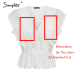 Simplee Sexy v neck summer blouse women Elegant ruffle high waist embroidery cotton shirt Fashion white blouse 2019 ladies tops