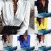 Softu Women Fashion Casual Solid Long Sleeve Blouse Lapel Shirt blouse shirt women Turn-down Collar Regular blusas Summer Shirts