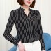 Soperwillton Hot Sale 2018 Summer New Arrival Female Long-Sleeve Blouse Women Shirt Chiffon Ruffle Tops Camisa Renda Blusa #A506