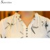 Soperwillton Hot Sale 2018 Summer New Arrival Female Long-Sleeve Blouse Women Shirt Chiffon Ruffle Tops Camisa Renda Blusa #A506