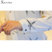 Soperwillton Hot Sale 2018 Summer New Arrival Female Long-Sleeve Blouse Women Shirt Chiffon Ruffle Tops Camisa Renda Blusa #A506