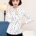 Soperwillton Hot Sale 2018 Summer New Arrival Female Long-Sleeve Blouse Women Shirt Chiffon Ruffle Tops Camisa Renda Blusa #A506