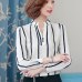 Soperwillton Hot Sale 2018 Summer New Arrival Female Long-Sleeve Blouse Women Shirt Chiffon Ruffle Tops Camisa Renda Blusa #A506