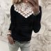 Spring Autumn women Lace Blouse Shirt Sexy White Red Gray Black Tops Party Girls Blusas Shirts 2018 Fashion