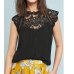 Summer 2019 Womens Tops And Blouses Lace Patchwork Sleeveless Solid Shirt Women Blouse Blusas Roupa Feminina SJ2036M