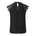 Summer 2019 Womens Tops And Blouses Lace Patchwork Sleeveless Solid Shirt Women Blouse Blusas Roupa Feminina SJ2036M