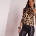 Summer Women Blouse Shirt 2019 Sexy Leopard Print Ladies Halter Blouses Female Sleeveless Plus Size Womens Tops and Blouses 4XL