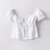 Summer tops for women blouses white crop top sexy puff sleeve blouse women shirts ruffle top streetwear Korean fashion clothing