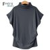 Tunic Women Big Size 5XL 6XL Summer Women's Tunics Korean Blouses Casual Blusas Turtleneck Sexy Blouse Spring  Solid Shirts