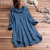 Vintage Tunic Top Women Plaid Blouse Female Long Sleeve Button Shirt Chemise Asymmetrical Hem Blouse Casual Blusas Plus Size 5XL