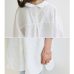 VogorSean Womens Blouses Shirt Spring Summer Blusas Office Lady Elegant Loose Tops and Blouses White Casual Linen Women