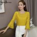 White Lace Blouse Women Shirt 2019 Summer Korean Style Flare Sleeve O-Neck Hollow Out Casual Ladies Lace Tops blusa feminina