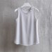 Woherb 21 Colors Solid Ruffle Chiffon Blouse Women 2019 Summer Fashion Vest Blusas Casual Loose Sleeveless Ladies Tops Shirt