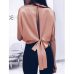 Women Blouse 2019 Spring Summer Sexy Tops Bowknot Shirts Casual Loose Plus Size Blusas