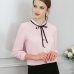 Women Blouses Autumn Tops Office Ladies Chiffon Blouse Long Sleeve Bow Slim White Shirt Bodycon Work Shirts Blusas Mujer