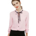 Women Blouses Autumn Tops Office Ladies Chiffon Blouse Long Sleeve Bow Slim White Shirt Bodycon Work Shirts Blusas Mujer