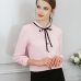 Women Blouses Autumn Tops Office Ladies Chiffon Blouse Long Sleeve Bow Slim White Shirt Bodycon Work Shirts Blusas Mujer