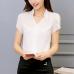 Women Chiffon Blouse Fashion Summer Sexy O Neck Sleeveless Ruffle Shirts Casual Slim Solid Blusas Plus Size Tee Tops