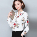 Women Chiffon Blouse Shirt 2019 Female Clothing Long Sleeve Blusas Chiffon Women's Office Blouses Print Striped Dot Lady OL Top