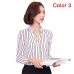 Women Chiffon Blouse Shirt 2019 Female Clothing Long Sleeve Blusas Chiffon Women's Office Blouses Print Striped Dot Lady OL Top