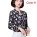 Women Chiffon Blouse Shirt 2019 Female Clothing Long Sleeve Blusas Chiffon Women's Office Blouses Print Striped Dot Lady OL Top