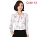 Women Chiffon Blouse Shirt 2019 Female Clothing Long Sleeve Blusas Chiffon Women's Office Blouses Print Striped Dot Lady OL Top