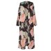 Women Chiffon Kimono Cardigan Floral Printed Long Sleeve Blouse Summer Autumn Beach Cover Up Long Tops Boho Loose Ladies Shirts