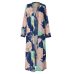 Women Chiffon Kimono Cardigan Floral Printed Long Sleeve Blouse Summer Autumn Beach Cover Up Long Tops Boho Loose Ladies Shirts