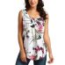 Women Printed Floral Crop Top Short Sleeveless Tank Top Blouse  6.12