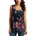 Women Printed Floral Crop Top Short Sleeveless Tank Top Blouse  6.12